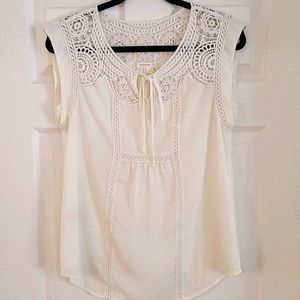 Anthropology Meadow Rue Lace Blouse